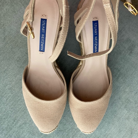 LIKE NEW in box with bag! Stuart Weitzman Espadrille Wedge. 6.5M - Picture 9 of 9